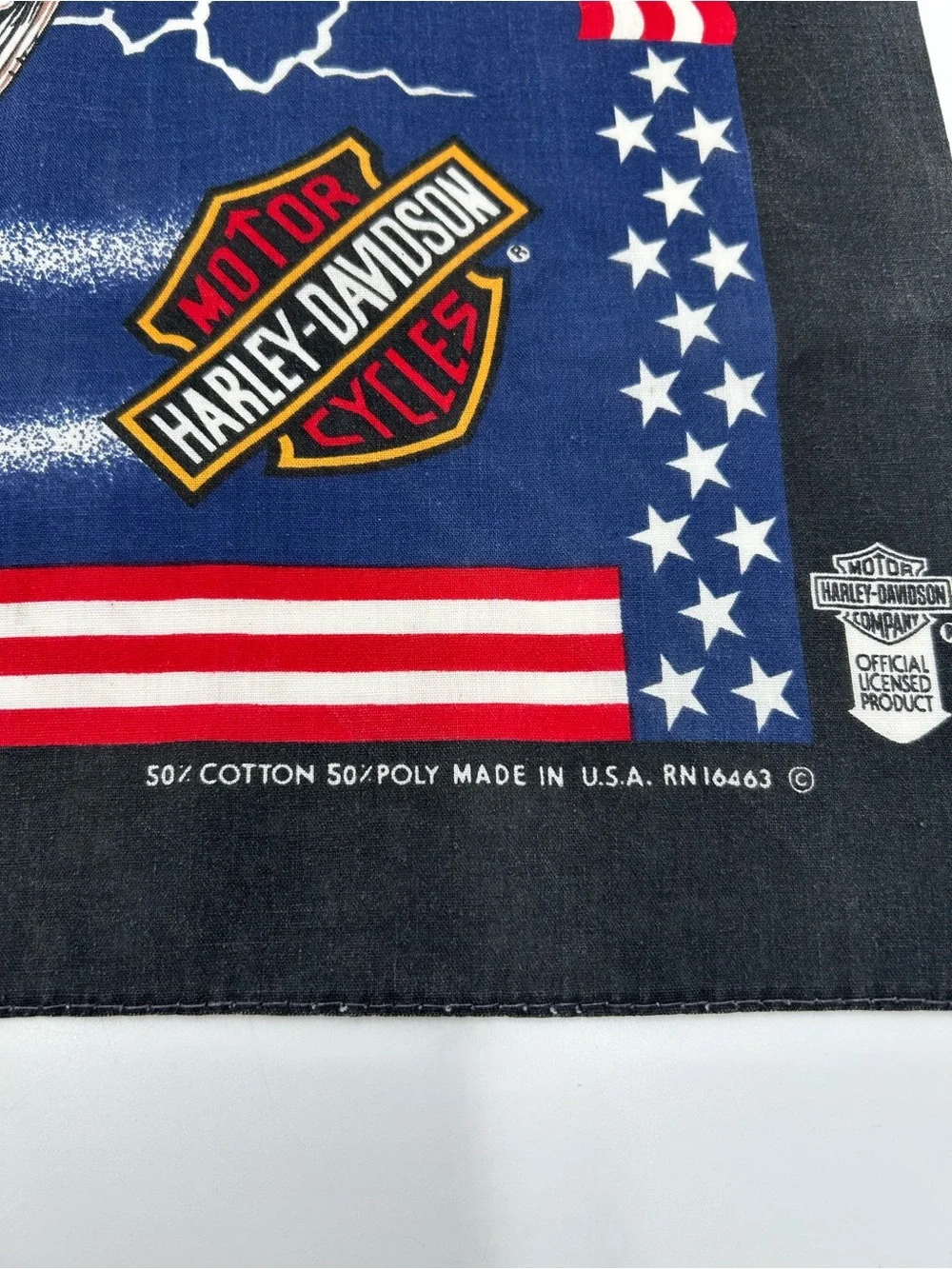 Harley-Davidson Navy, Red, White & Black American Flag Bandana